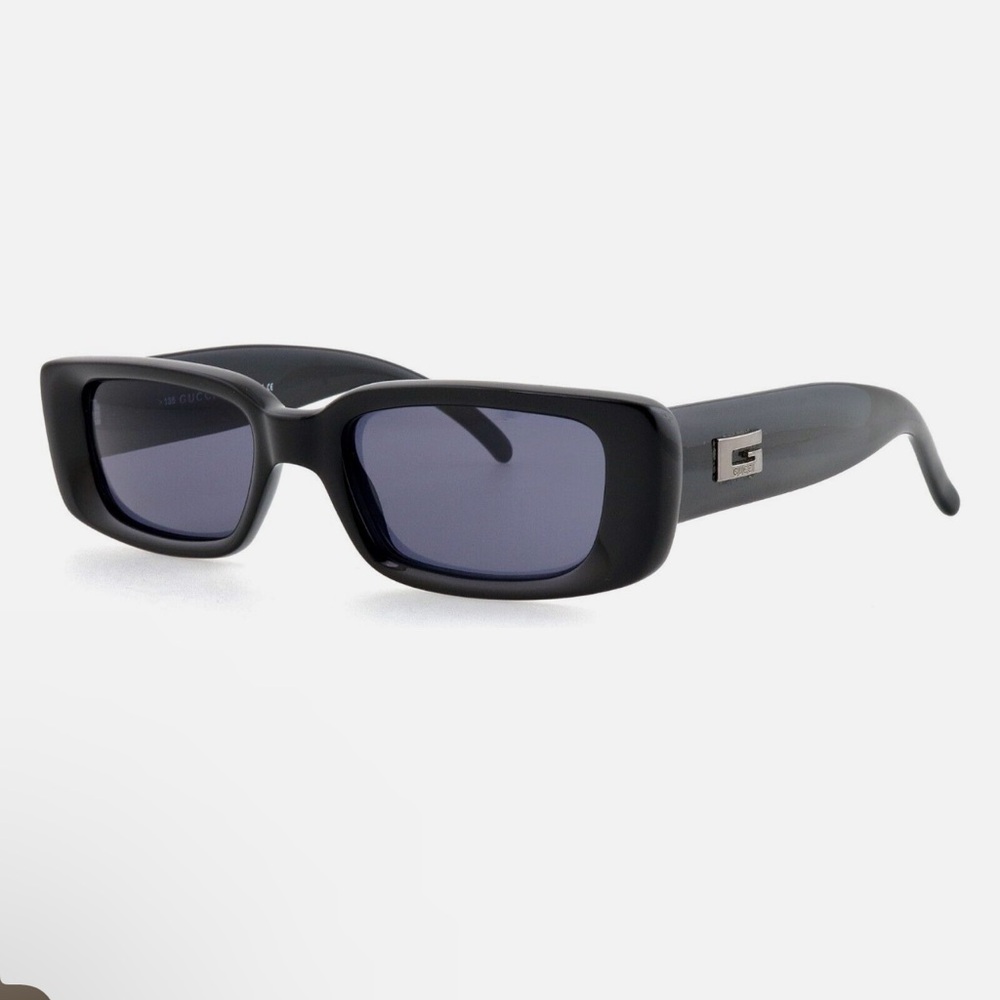 Vintage 90s Gucci Moda Sunglasses Black Rectangular